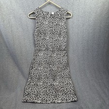 Old Navy Dress Woman’s Small Black White Leopard Print 