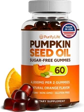 SUGAR-FREE PUMPKIN SEED OIL GUMMIES (4,000MG) PUMPKIN SEED OIL FOR HAIR GROWTH