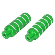 Paio Alluminio Lega Strisce Cilindro Pedale Bici Footrests Verde