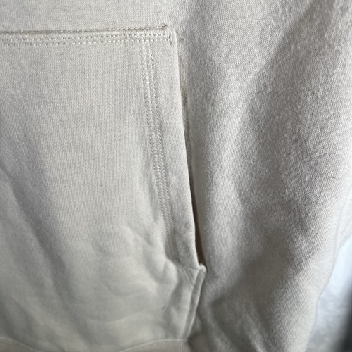 Champion Beige Fleece Hoodie Men's Large Pullover Sweater Classic - Picture 4 of 11