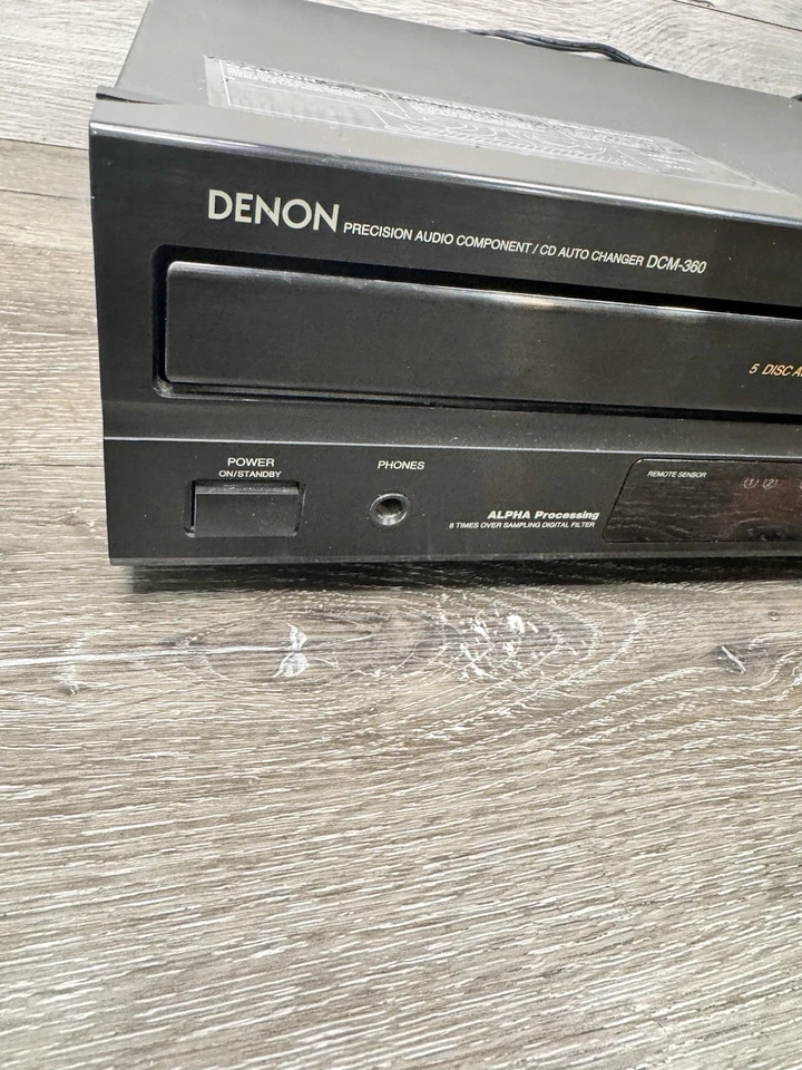 Denon Precision Audio Component/CD Auto Changer DCM-360 Tested Working~No Remot - Image 4 of 4