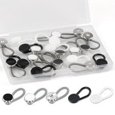 20 Pcs 5 Styles Collar Extenders for Mens Shirts, Elastic Neck Extenders/Butt...