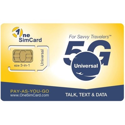 Universal E 3-in-1 SIM Card - Use in 200+ Countries$