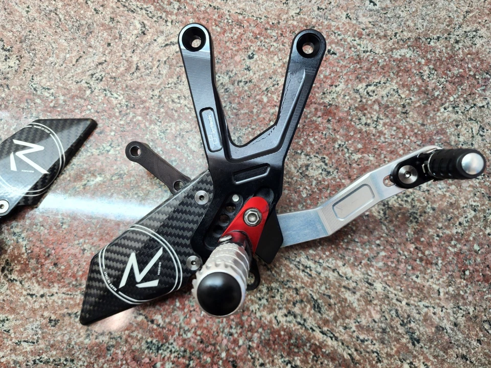 2015-2025 Yamaha YZF-R1 LighTech R Series Rearsets Carbon Heel Guards Track Race - Image 4 of 4