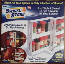 Swivel Store Organizer Spice Rack Storage System. Seen on TV. Brand New