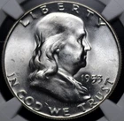 1953 FRANKLIN HALF DOLLAR NGC MS 65 SUPER SMOOTH WHITE SATIN AND THE SECOND