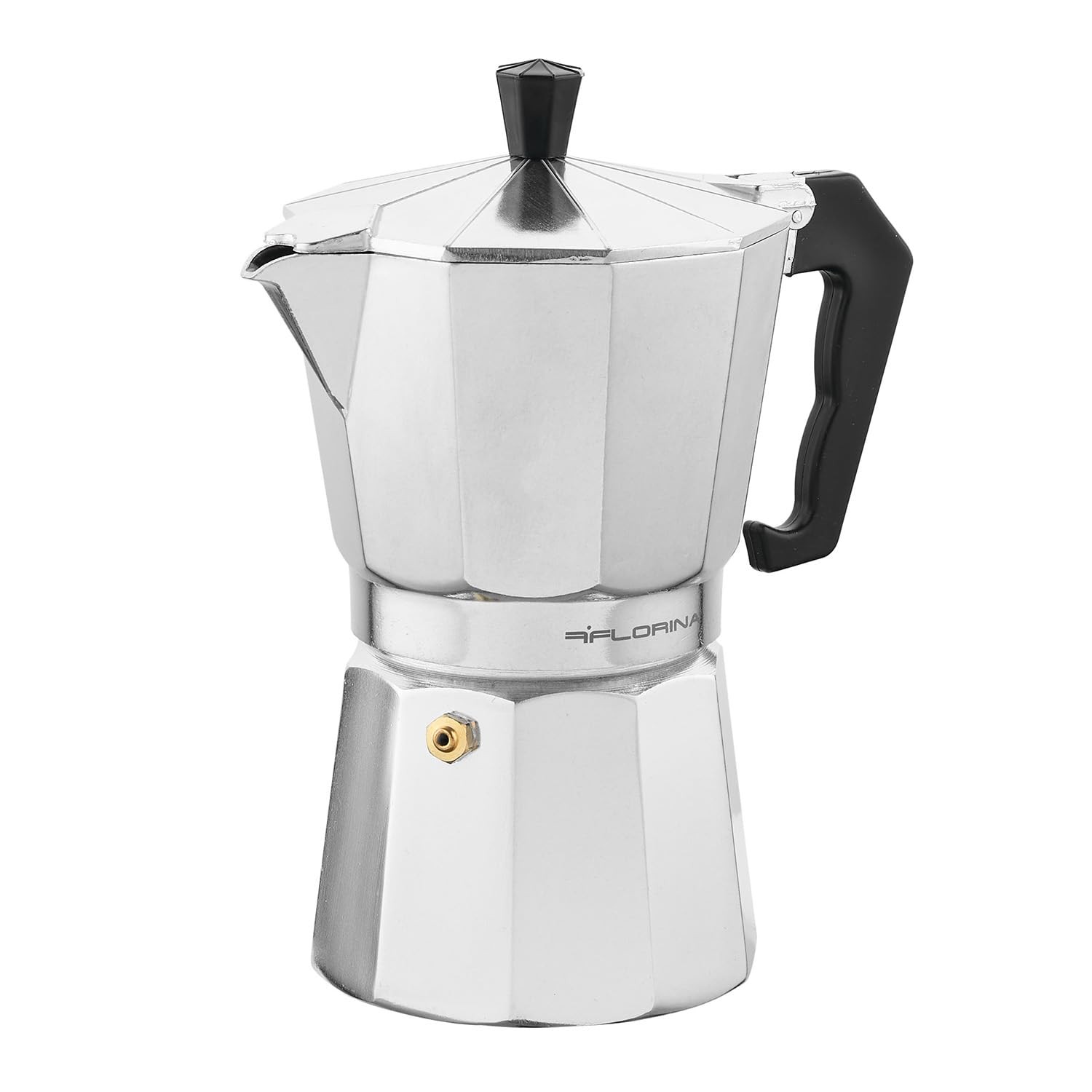 Florina Caffettiera 6 Tazze (150 ml) I Moka in Alluminio per Piano Cottura RJdo