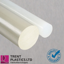 Polypropylene Rod - Natural & Beige | Cut to Size | PPH Round Bar | Food Safe