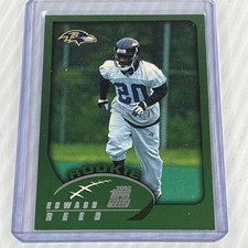 2002 TOPPS NFL FOOTBALL EDWARD ED REED #353 ROOKIE CARD BALTIMORE RAVENS RC. rookie card picture