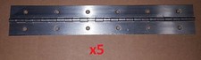 5 Pc Lot .050 Aluminum Piano Hinge 12 x 2 HOLES Metal/Door/Boat/Continuous B1