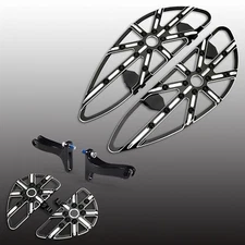 Driver passenger Floorboards Gauge For Harley street glide Softail 1980-up