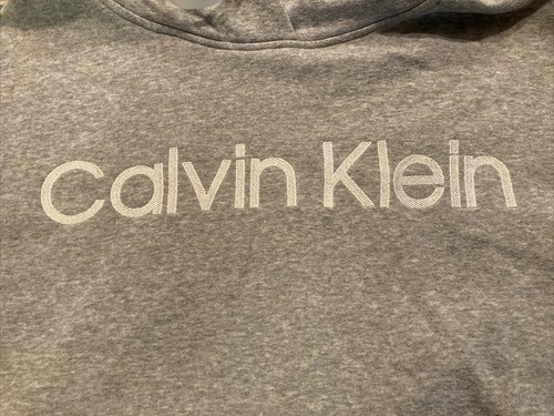 Calvin Klein Performance Hoodie w/ Drawstring Active Gray Men's Size Large - Picture 11 of 12