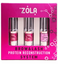 ZOLA LAMINATING SET NEW BROW&LASH PROTEIN RECONSTRUCTION SYSTEM 3 X 10 ml
