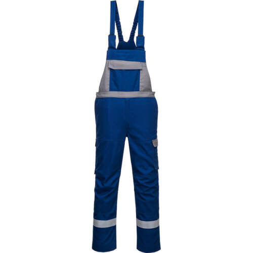 BizFlame Ultra Two Tone Bib and Brace Royal Blue M 31" - Picture 1 of 1