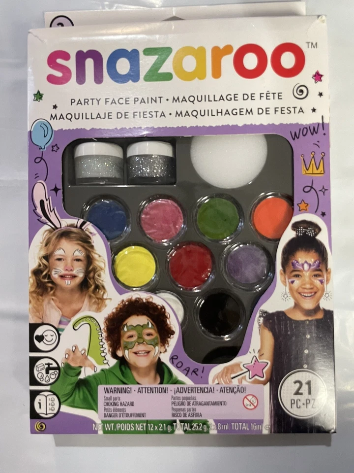 SNAZAROO Party Face Paint, Ultimate Party Paint Kit 21 PCS for Kids Gift - Image 2 of 3