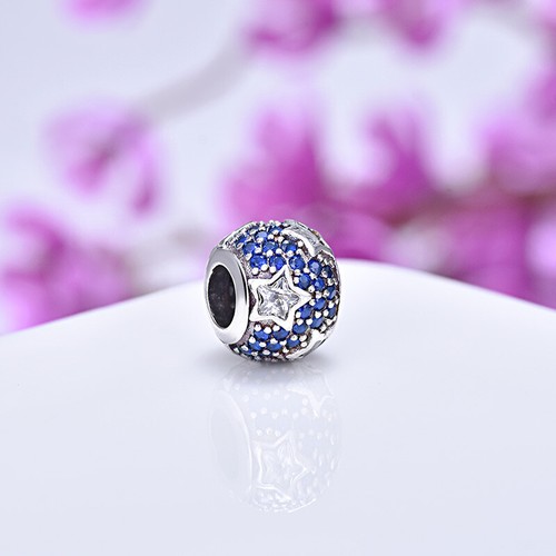 Blue Green S925 Silver Charms Bead Pendant Dangle For Bracelet Chain Bangle - Picture 12 of 101