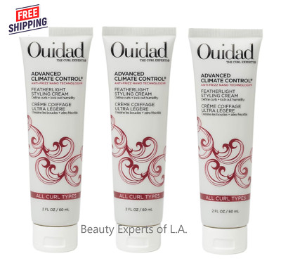 3 Pack Ouidad Advanced Climate Control Featherlight Styling Cream 5.7oz / 168ml