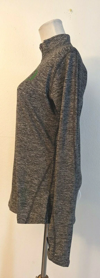 Nike Dri Fit Mujer Talla S Oregon Ducks 1/4 Cremallera Pullover Camisa ls Gris N Negro 2612 Foto 2 de 4