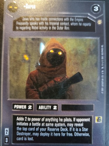 Star Wars CCG Tatooine INDIVIDUALES TOP Nivel Seleccionar Elige Como Nuevo-COMO NUEVO SWCCG - Imagen 9 de 31