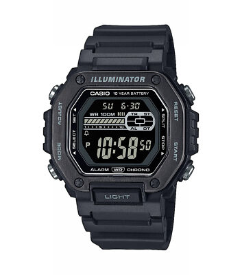 Uhr CASIO MWD-110HB-1BVEF Silikon Schwarz Chrono Alarm Dual Time Sub 100mt
