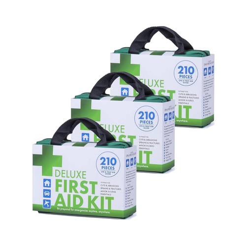 210 PCS Emergency First Aid Kit Medical Travel Bulk Set Workplace Family Safety - Picture 15 of 16