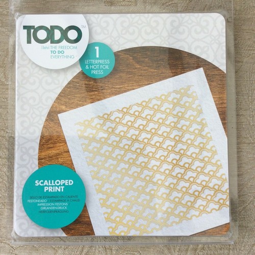 TODO Hot Foil Plate and Letterpress**Scalloped Print...BNIP eBay