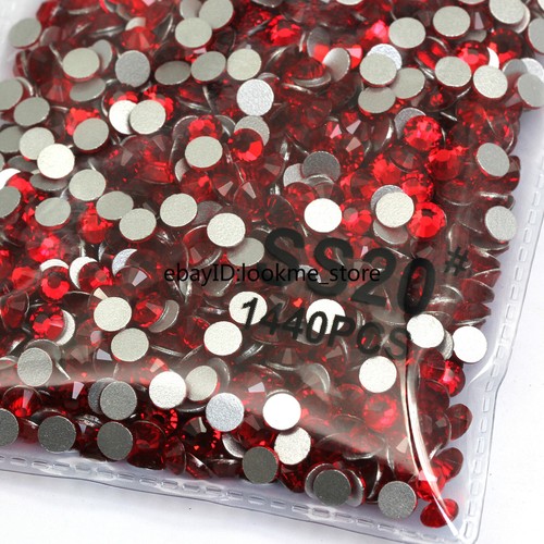 1440pcs 5mm ss20 Crystal Glass Flatback Rhinestones Gems Nail Art Crafts Beads - Picture 29 of 75