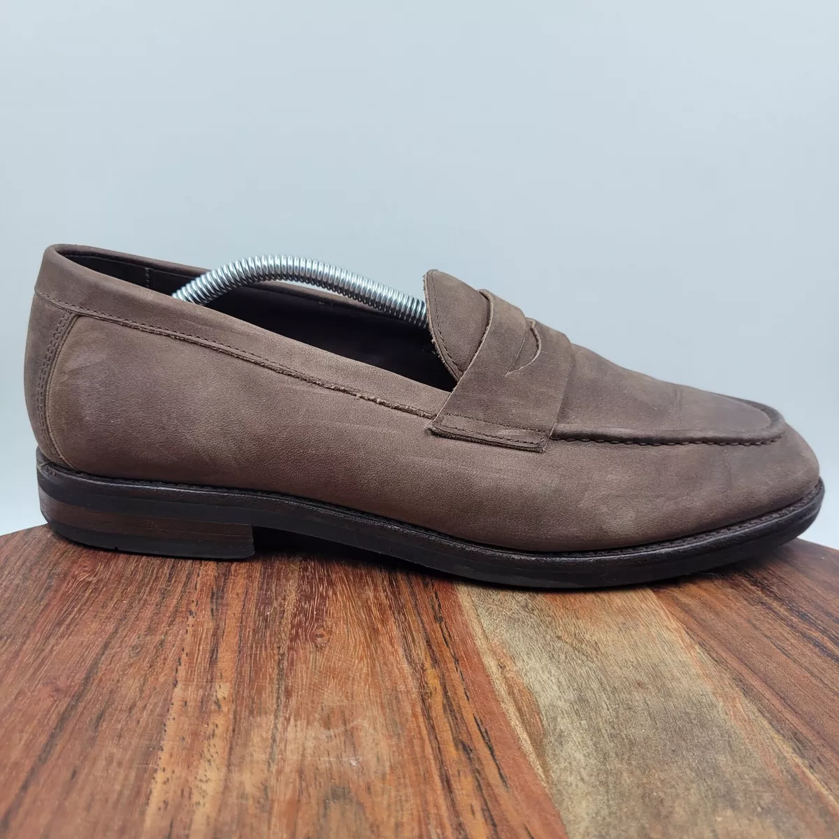 Allen Edmonds Nomad Penny Loafer Shoes Men s 10D Brown Nubuck
