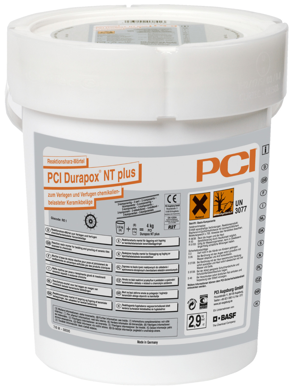 Pci Durapox NT Plus 4 Kg Old White Tile Adhesive Grout Mortar Epoxy Resin