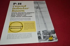 P&H Harnischfeger Round Tubular Boom Dealer's Brochure 