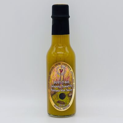 Deb-N-Roo Labor of Love BUST IT BIG Jalapeno Poblano Tomatillo Hot Sauce CO