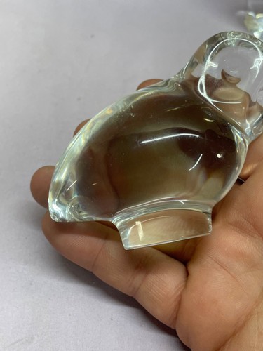 Baccarat Crystal Owl Figurine Made in France - Picture 4 of 10
