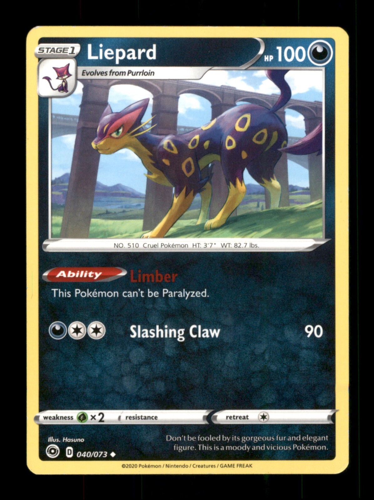 Liepard 040/073 Non-Holo Nintendo  Pokemon Trading Card TCG 