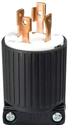COOPER ~ WIRING DEVICES L1430P, 30A 125/250V, 4 Wire, TWIST-LOCK Generator PLUG