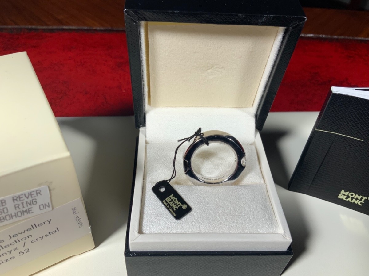 Montblanc Jewelery Boheme Collection Janus Ring with Onyx 