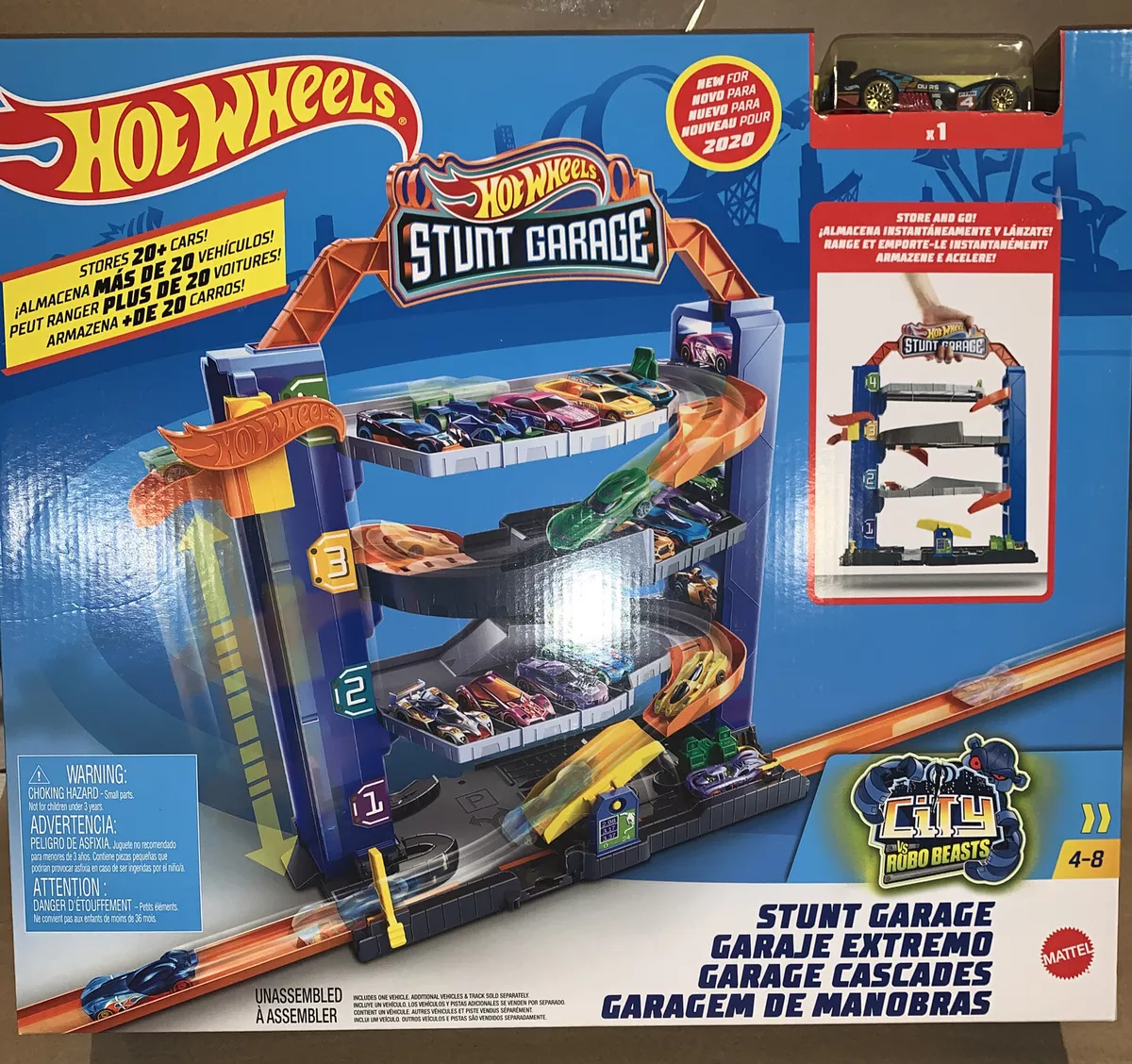 Hot Wheels Pista City Stunt Garage Mattel - GNL70