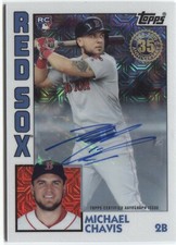 MICHAEL CHAVIS RC 2019 Topps Update 1984 Topps CHROME SILVER PACK Autograph /150