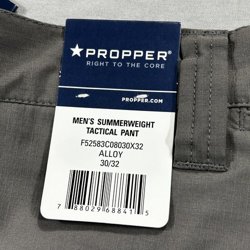 NEW Propper Pants Mens 30x32 Alloy Gray Cargo Summerweight Tactical Stretch - Picture 5 of 14