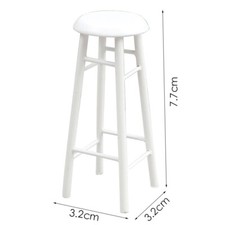 1:12 Scale Dollhouse Miniatures Stools High Chairs Rack Dining Room Furniture