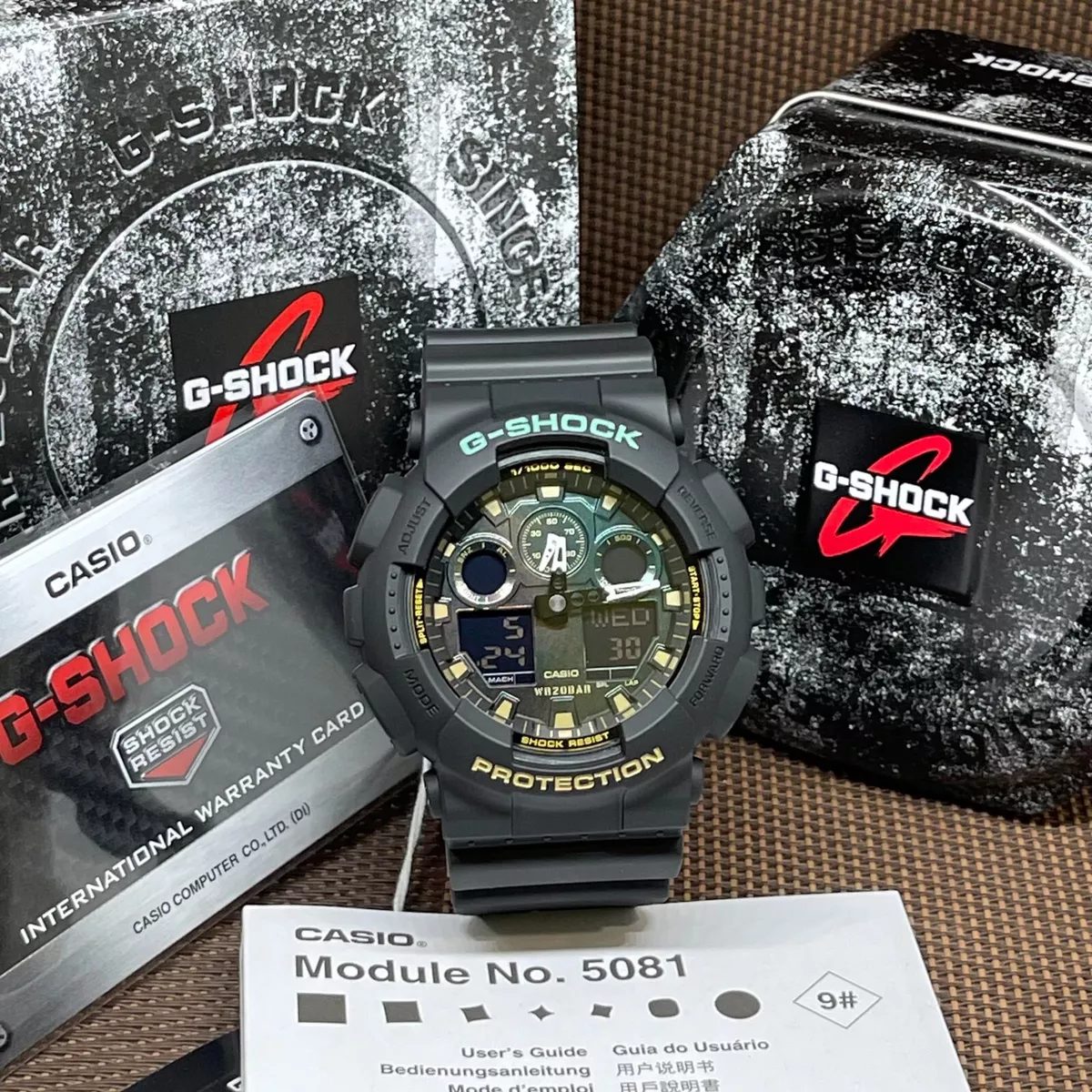G shock ga 100 auto light top
