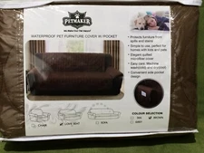 Petmaker Percent Waterproof Protector Cover for Love Seat W/POCKET