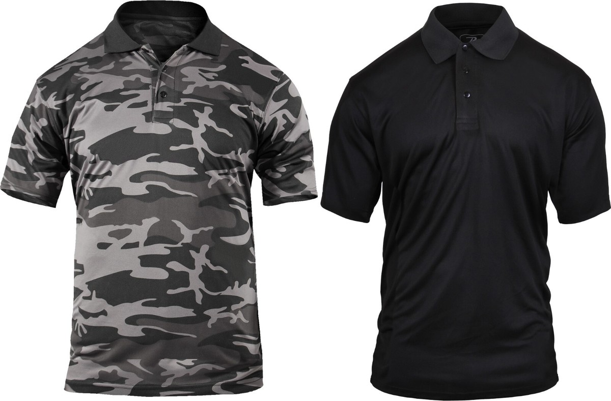 Tactical Polo Shirt Moisture Wicking Quick Dry Golf Uniform Top | eBay