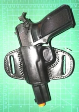 Tagua BH2-071 LH Leather 2 Slot Quick Draw Belt Holster FN Browning HiPower SA35