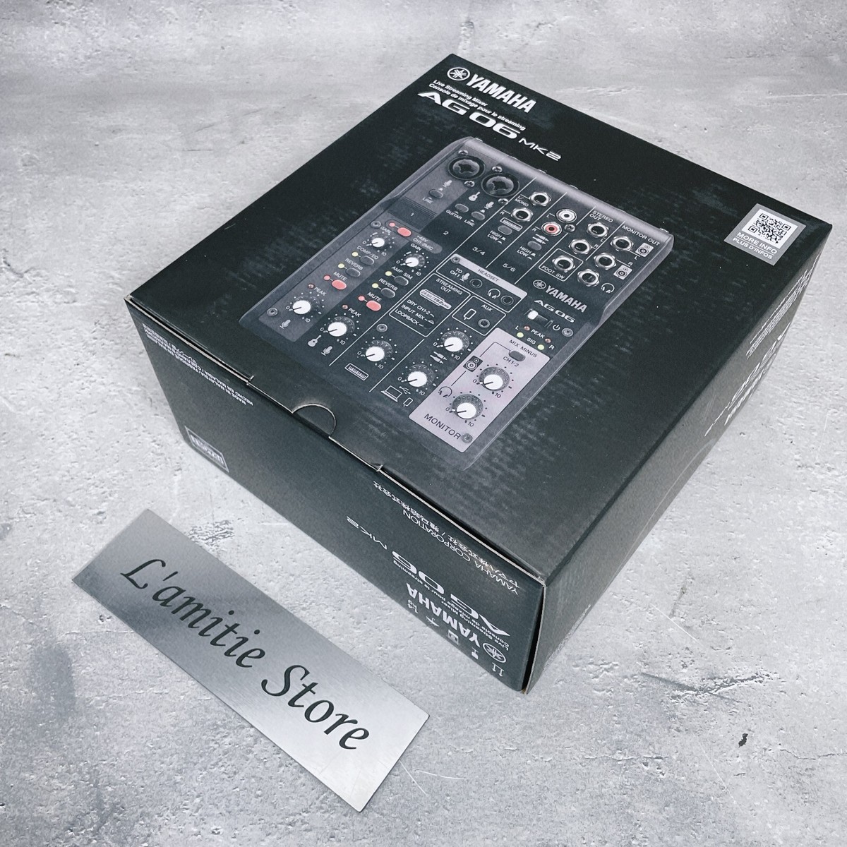 YAMAHA AG06MK2 B 6ch Live Streaming Mixer Black AG 06 AG06