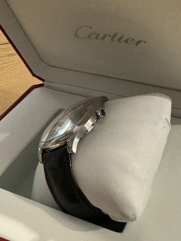 Cartier Drive de Cartier Silver Men's Watch 3930 eBay