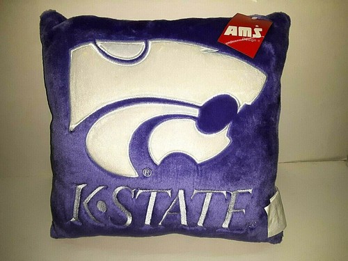 Kansas State Wildcats 15" x 15" Square Plush Pillow Box of 4 - 第 1/4 張圖片