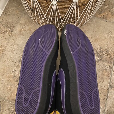 Nike Blazer Black Purpler Yellow Lakers High Top Sneakers  display picture 2