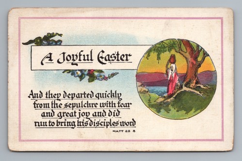 Joyful Easter Vintage Postcard