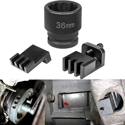 22100 Flywheel Locking Tool with 36mm 3/4'' Drive Socket For 6.6L Duramax Engine