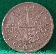 1950 George VI Half Crown Coin
